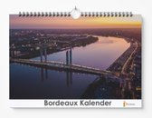 Bordeaux kalender XL 42 x 29.7 cm | Verjaardagskalender Bordeaux | Verjaardagskalender Volwassenen