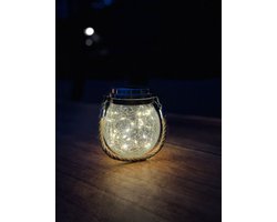 30 Led - Solar lamp - Sfeerverlichting - Hanglamp - Tuinverlichting - Dag en nacht sensor - Glas - Warm wit - decoratie - voor buiten 30 Led - Solar lamp - Sfeerverlichting - Hanglamp - Tuinverlichting - Dag en nacht sensor - Glas - Warm wit - decoratie - voor buiten