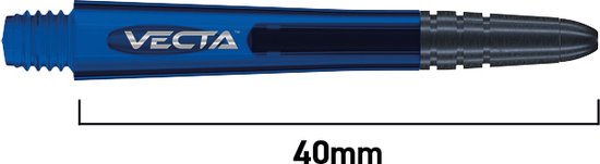WINMAU - Vecta Dartschachten Blauw, Medium - 1 set per pakket (3 Dartschachten in totaal) van Winmau — afbeelding 2