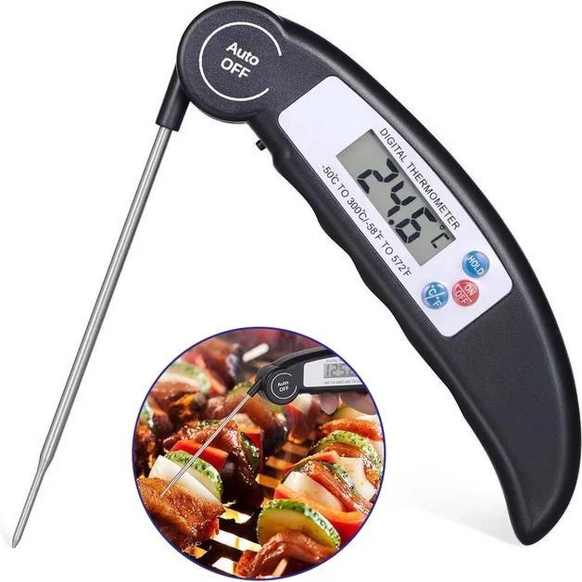 Digitale Thermometer Keuken, BBQ, Voedingsmiddelen - van Heble® *** |  bol.com