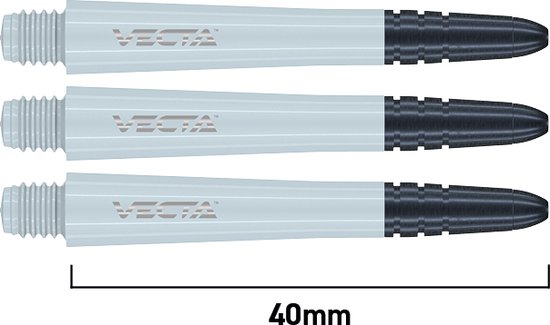 WINMAU - Vecta Dartschachten, Wit, Medium - 1 set per pakket (3 Dartschachten in totaal) van Winmau — afbeelding 4
