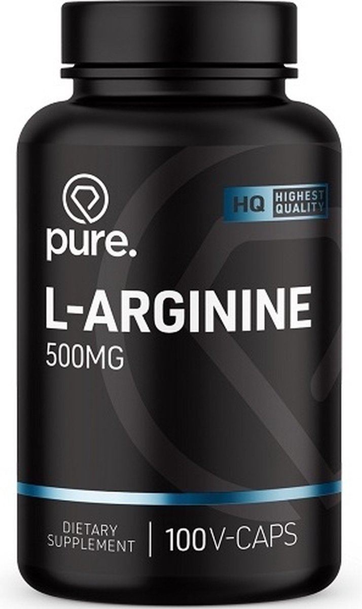 PURE L-Arginine - 500mg - 100 vegan caps - aminozuren | bol.com