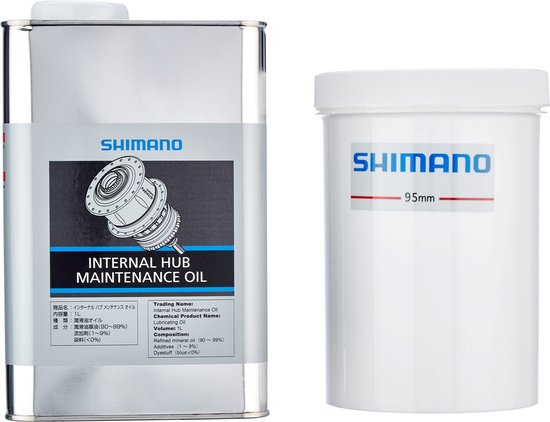 Foto: Shimano naaf olie en dompelvat blik 1l voor interne naaf