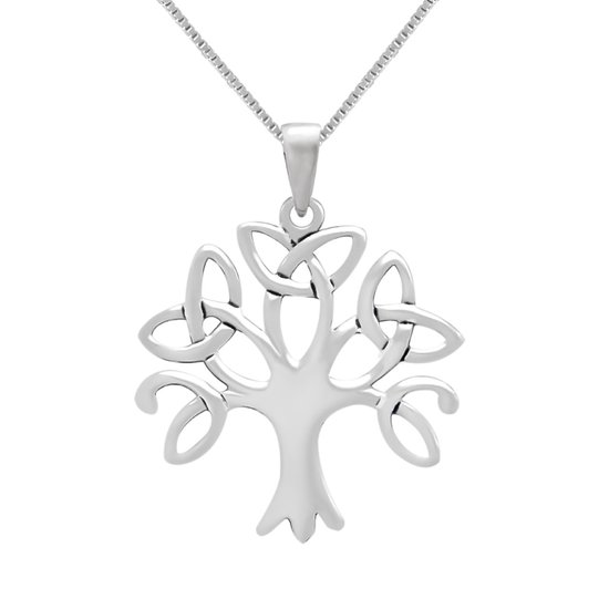 DAYLINLOVE Katten Ketting 925 Sterling Zilver Levensboom Blauwe Kristallen Hanger Ketting Dier Huisdier Sieraden Cadeaus Voor Vrouwen Meisjes Kattenliefhebbers