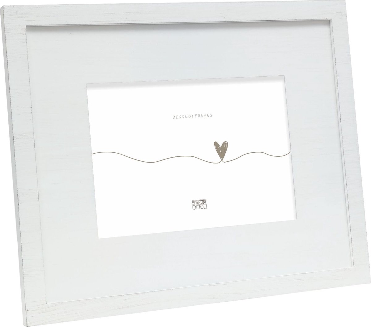 Deknudt Frames fotolijst S67KS1 P1 - wit - passe-partout - foto 15x20