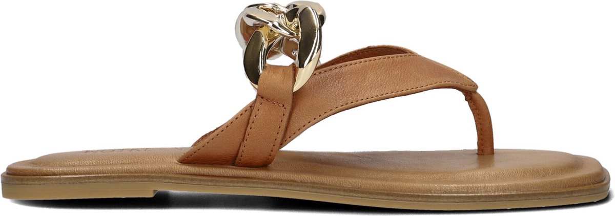 Notre-V 897006 Slippers - Dames - Cognac - Maat 38