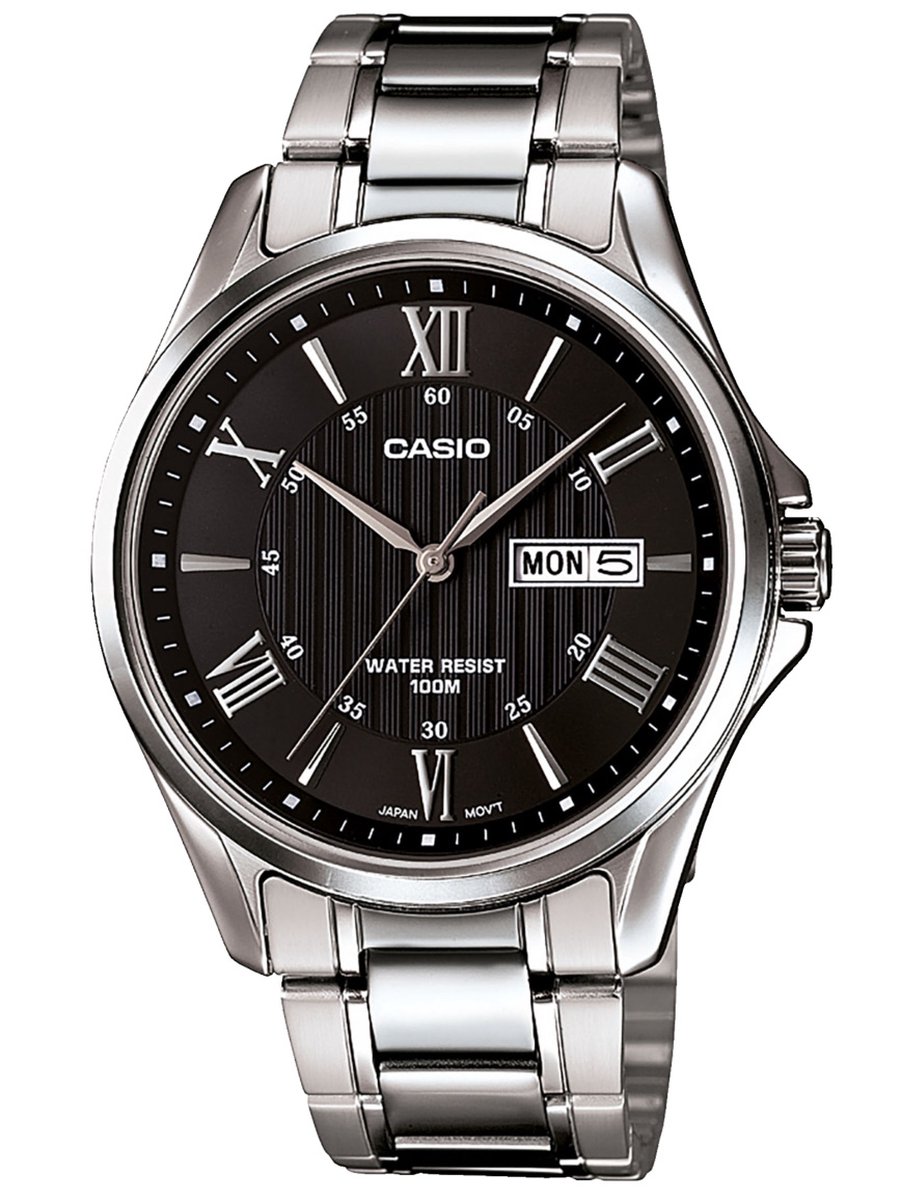 Casio Casio Collection MTP-1384D-1AVEF Horloge - Staal - Zilverkleurig - Ø 40 mm