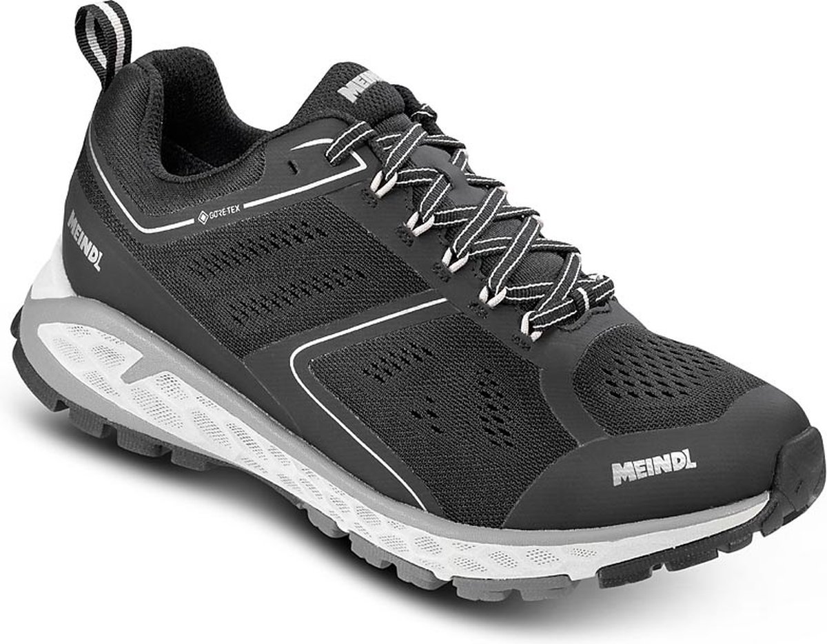 Meindl Power Walker 2.0 Wandelschoen Heren waterdichte lage wandelschoenen Schwarz/Silber Zilver