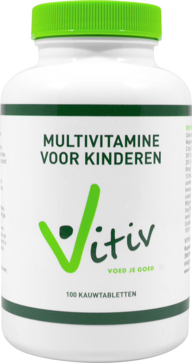 Vitiv Kinder Multivitamine 100 kauwtabletten