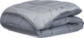 Zelesta� Easybed Donkergrijs & Zilvergrijs 200x200cm - Dekbed zonder overtrek - 30 dagen proefslapen - Wasbaar hoesloos dekbed - Bedrukt dekbed - All Year Winterdekbed & Zomerdekbed