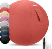 Dynaseat - Ballon de siège ergonomique pour le bureau et la maison - Pompe incluse - Rouge / Oranje - 65 cm