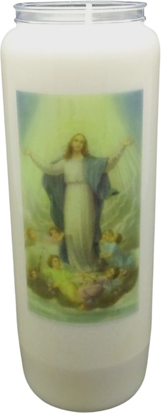 Bougie neuvaine Sainte Femme 008 - Brûleur 9 jours (5 pièces)