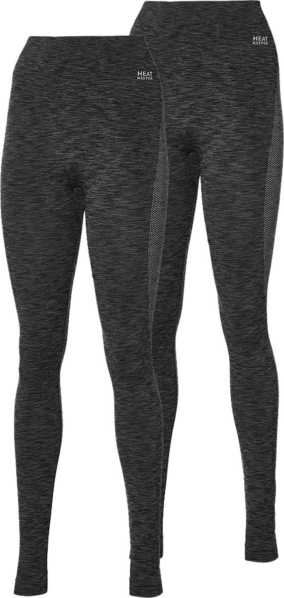 Heatkeeper thermo premium dames broek 2-pack - Zwart - Maat L