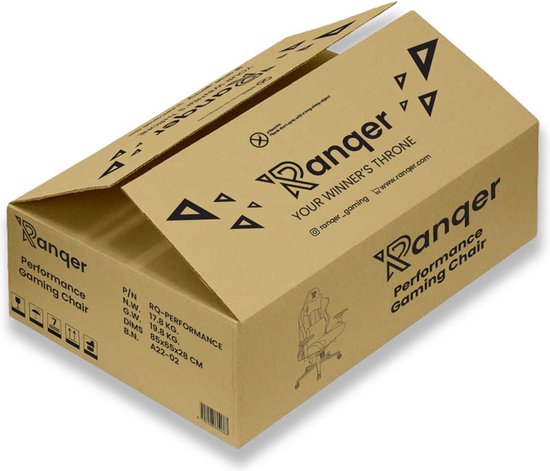 Ranqer Performance Gamestoel - Luxe Ergonomische Bureaustoel - Gaming Stoel voor volwassenen - 4D Armleuningen - Zwart