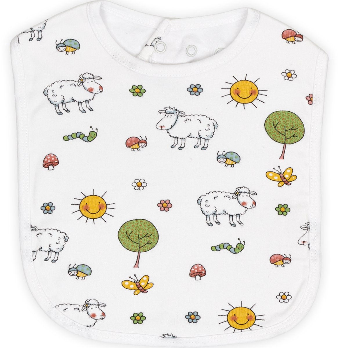 Goedkoopste Mike en Molly - Slabbetje - met drukknoop