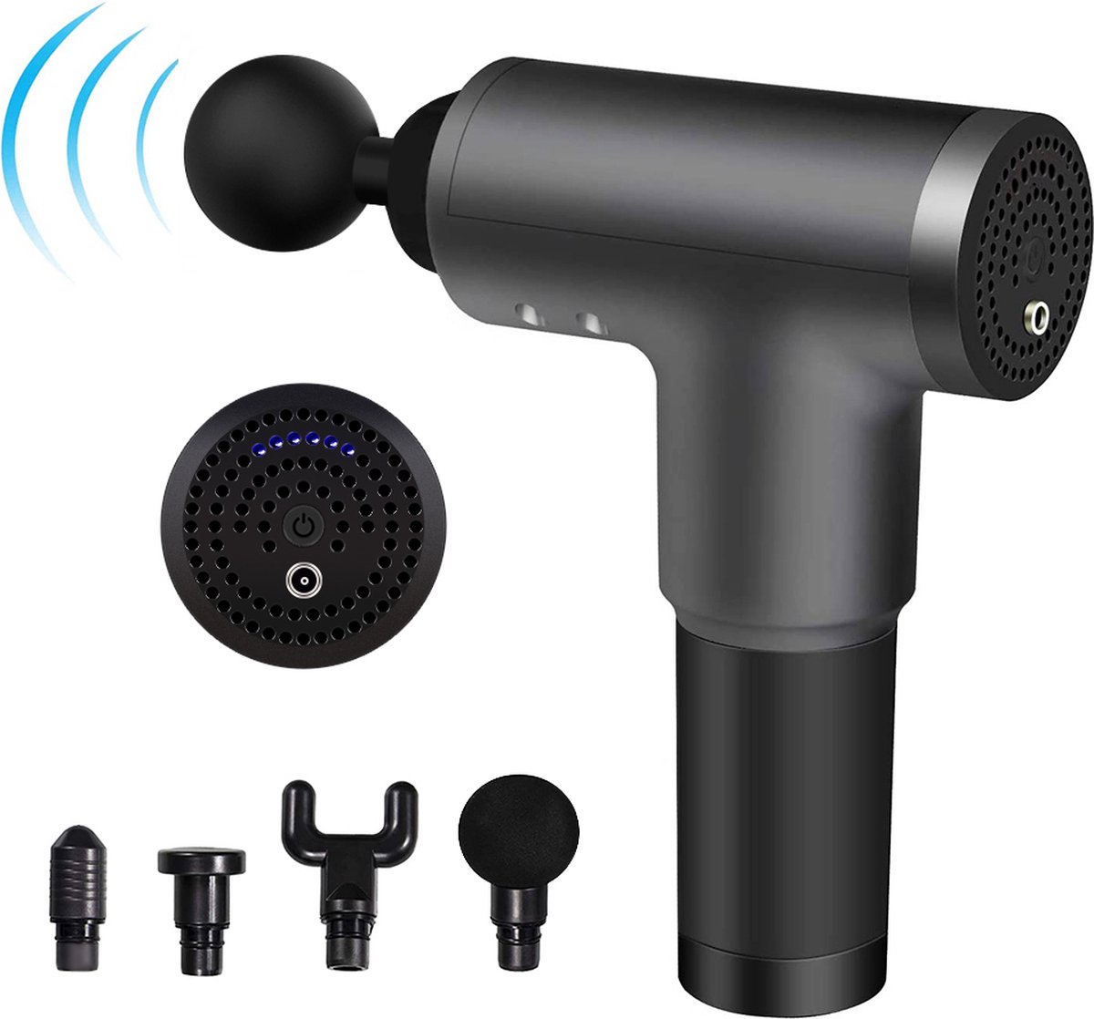 Mowa Massage gun - Massage pistool - Spier massage - Elektrisch - Ontspanning - Sport - Zwart