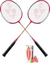 Ensemble de badminton récréatif Yonex GR-020 avec 3 navettes outdoor de badminton VICTOR AIR