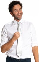 Partychimp Cravate Argent 50 Cm Déguisements Wear Homme - Argent - Polyester