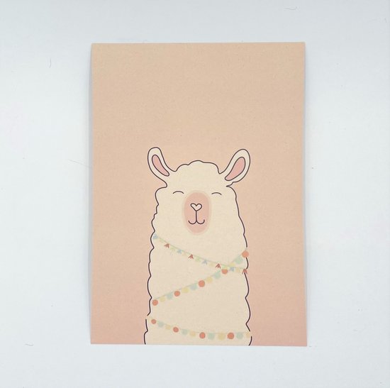 Lokaal Living a4 poster - alpaca