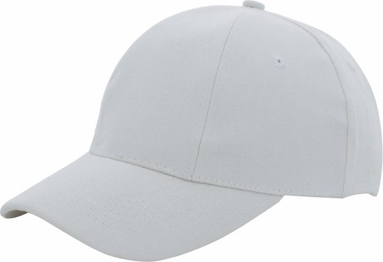 Benza - Luxe Turned Brushed Baseball Cap Baseballcap - Wit