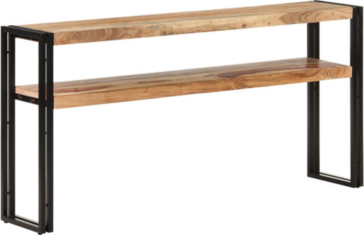vidaXL Wandtafel - 150x30x75 - cm - massief - acaciahout Bruin
