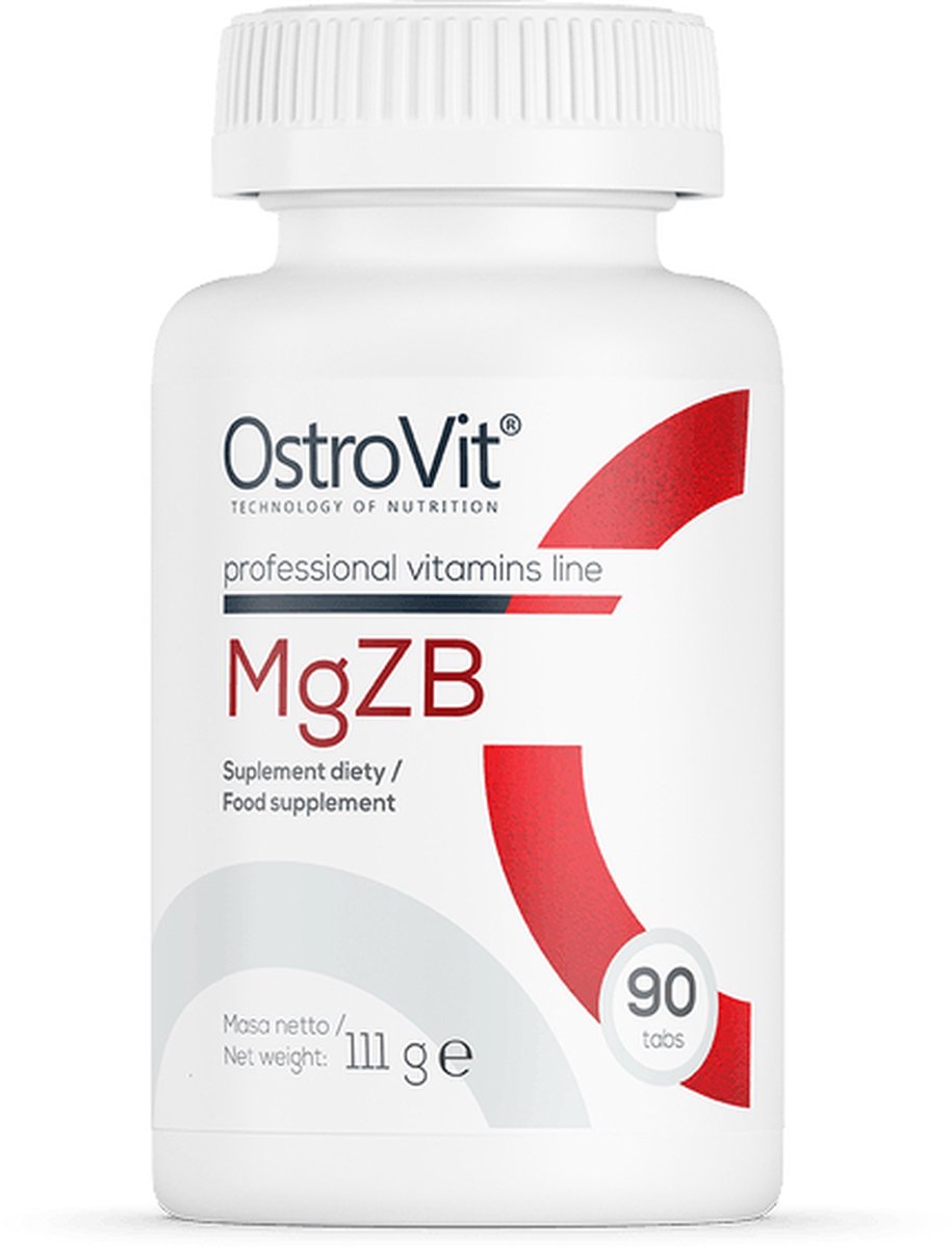 Goedkoopste Mineralen - OstroVit MgZB 90 tabletten - Magnesium - Zink - Vitamine B6