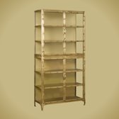 RENEW Brass Glass Cabinet 100x40x200