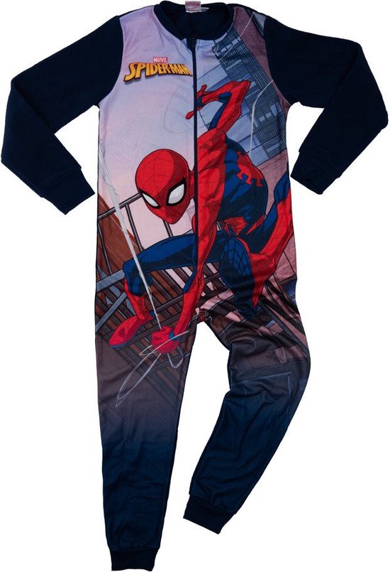 Marvel Spiderman Onesie - Pyjama - Combinaison - Taille 134/140 | bol.com