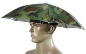 Bol.com Tip: Hoofd Paraplu - Parasol hoed Camouflage - Regen - Hoed - Multifunctioneel - Vissen - Festival - Feest - Wandelen - ... aanbieding