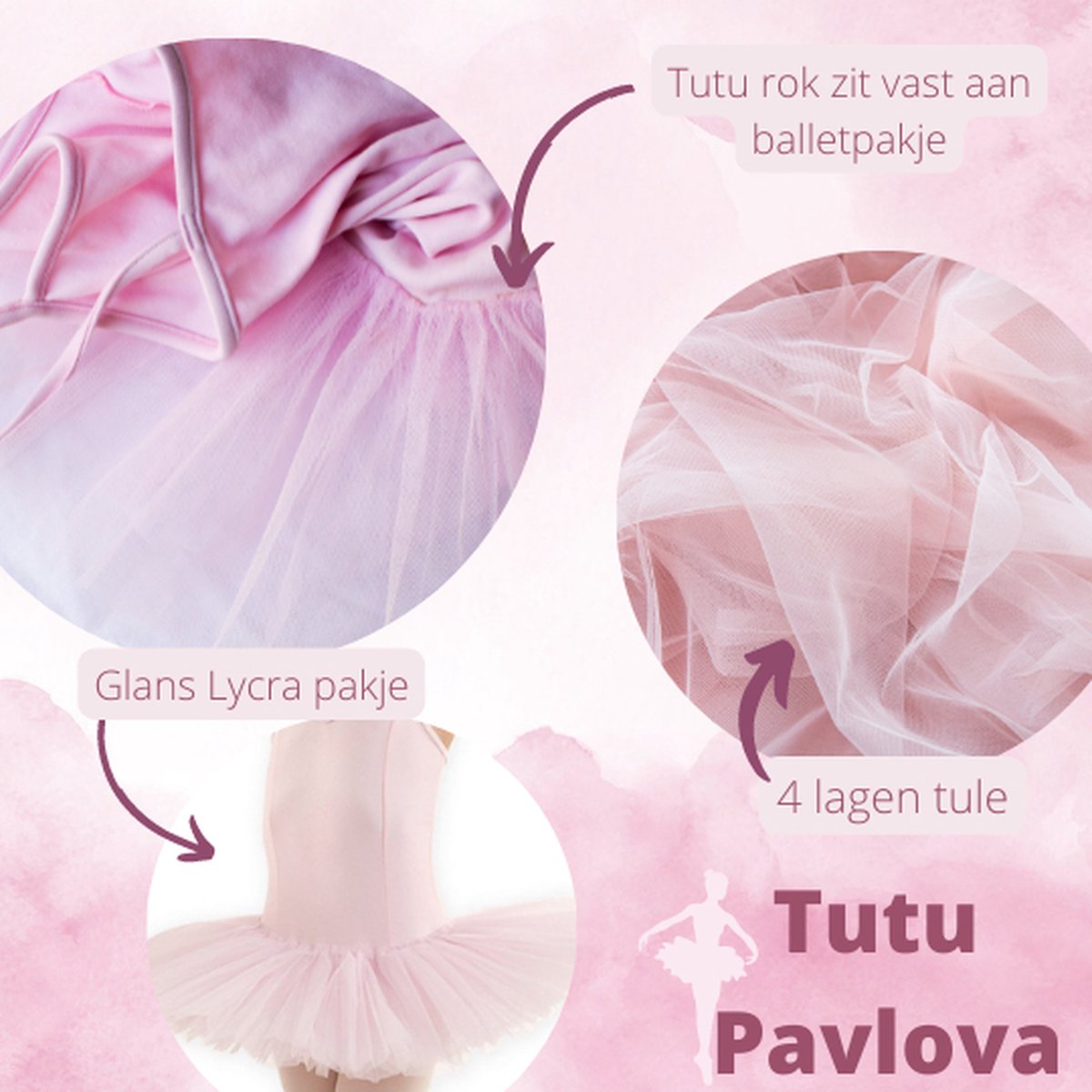 Beyove Balletpak Voor Meisjes - Lange Mouwen Met Blote Rug & Chiffon Rok (Katoen)