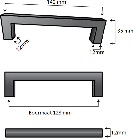 Handgreep / Keukengreep Goud 128 mm 5 Stuks - Modern - Handgrepen kast - Handgrepen voor deurtjes - Deurgreep - Meubelgreep - Handgreep Goud - meubelgrepen - Keukengreep - Greep Goud- Meubelbeslag - greepjes - Inclusief schroeven