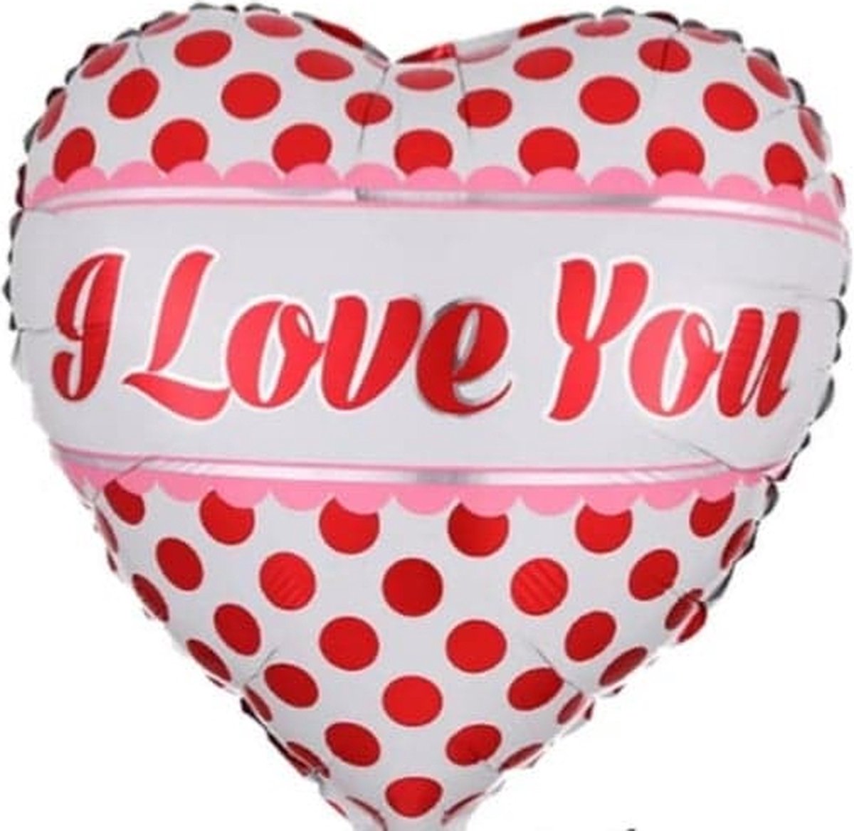 Folieballon i love you hart 45 cm