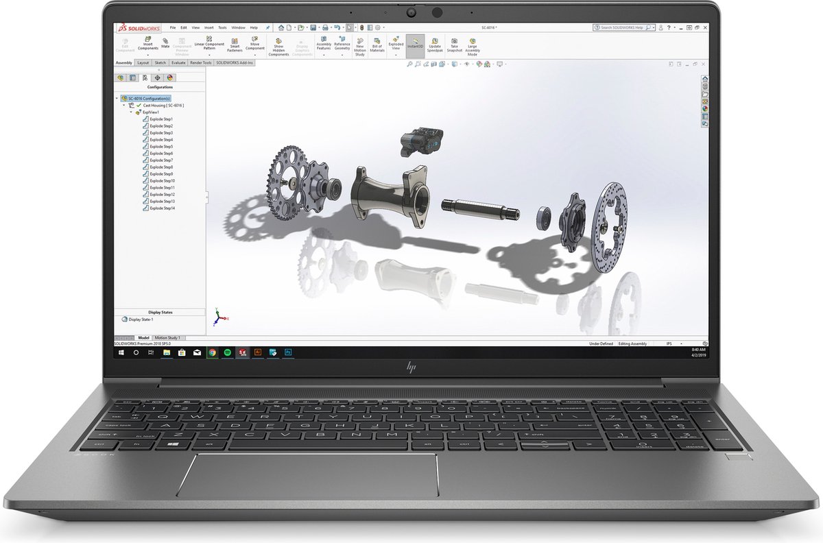 HP ZBook Power 15.6 inch G8 Intel® Core™ i7 i7-11800H Mobiel werkstation 39,6 cm (15.6") Full HD 8 GB DDR4-SDRAM 256 GB SSD NVIDIA T600 Wi-Fi 6 (802.11ax) Windows 10 Pro Grijs