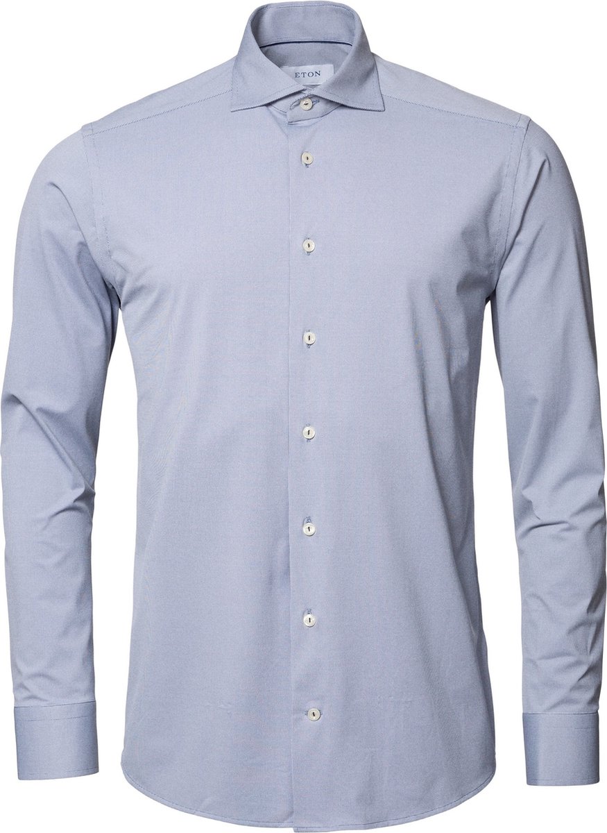 Eton Heren Contemporary Fit Overhemd Blauw maat 45