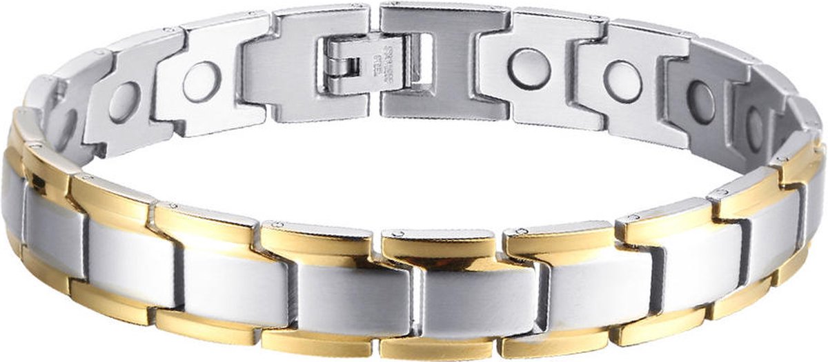Narvie - Helende Armband - Magneet Armband - Gezondheidsarmband Magnetische Armband - Kleur Zilver/Goud