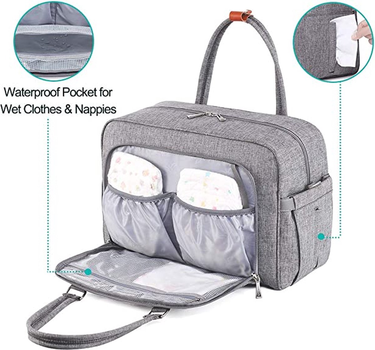 Luxe Luiertas Baby Tas Luier Rugzak Premium Kwaliteit Luxe Luiertas Baby Tas Luier Rugzak Premium Kwaliteit