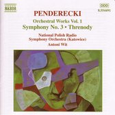 Polish National Radio Symphony Orchestra, Antoni Wit - Penderecki: Orchestral Works 1 (CD)