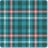 Muismat - Mousepad - Plaid - Schotse ruit - Patronen - Blauw - Roze - 30x30 cm - Muismatten