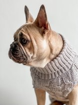 Dogs&Co Pull pour Chien Tricoté à la Main Grijs Taille XL - Vêtements pour Chien