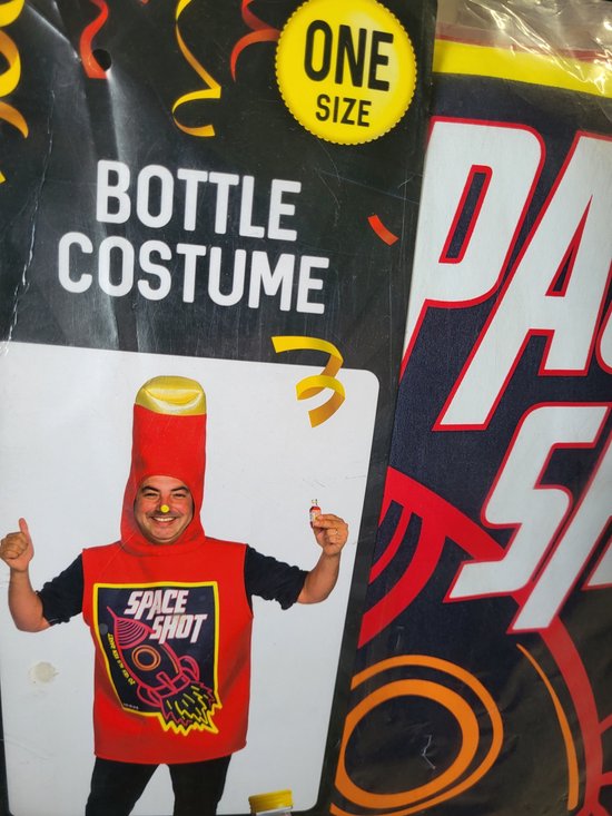 Carnaval One Size "Space Shot" Kostuum Rood Vrijgezellenfeest