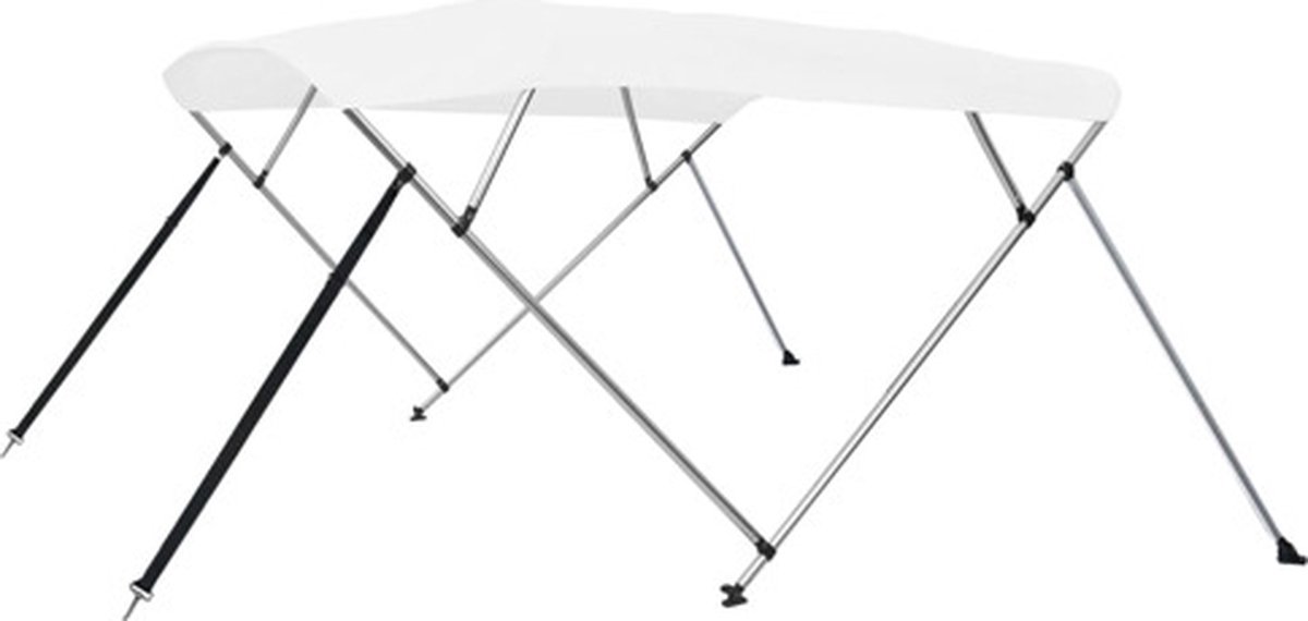 vidaXL - Biminitop - 4-boogs - 243x180x137 - cm - wit