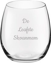 Gegraveerde Drinkglas 39cl De Leafste Skoanmem