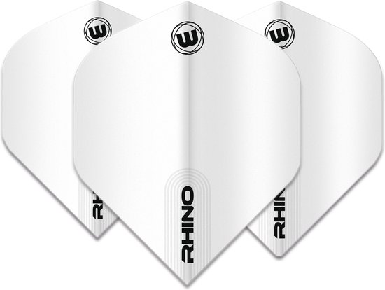 Winmau Rhino White Flight - Dart Flights van Merkloos — afbeelding 2