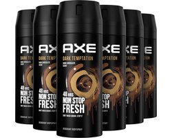 AXE Deodorant Bodyspray - Dark Temptation - 6 x 150 ml - Voordeelverpakking