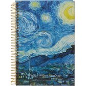 D5346-3 a4 notitieboek met spiraal Van Gogh Village