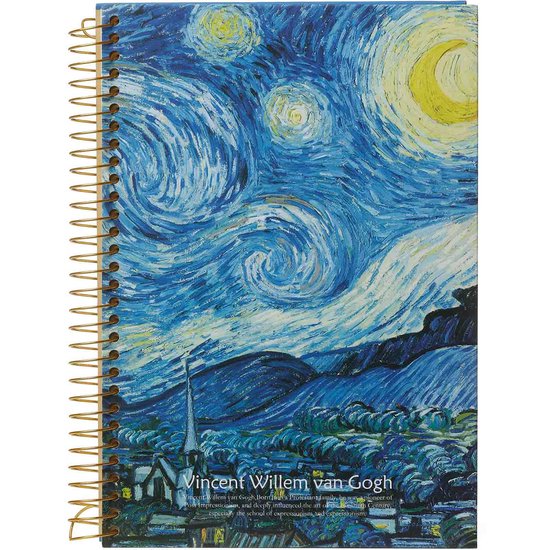 D5346-3 a4 notitieboek met spiraal Van Gogh-dorp