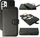 HB Hoesje Geschikt voor Samsung Galaxy A33 5G Zwart - 2 in 1 Luxe Kunstlederen Portemonnee Book Case met Extra Vakken
