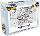 Puzzel Stadskaart - Amersfoort - Nederland - Legpuzzel - Puzzel 1000 stukjes volwassenen - Plattegrond