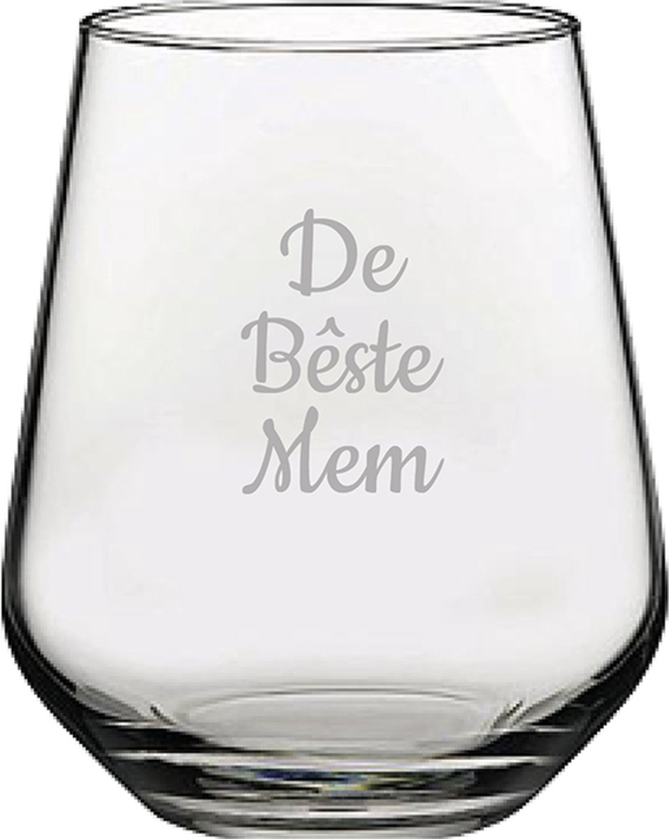Gegraveerde Drinkglas 42,5cl De Bêste Mem