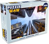 Puzzel Chicago - Zonsopgang - Lucht - Legpuzzel - Puzzel 1000 stukjes volwassenen